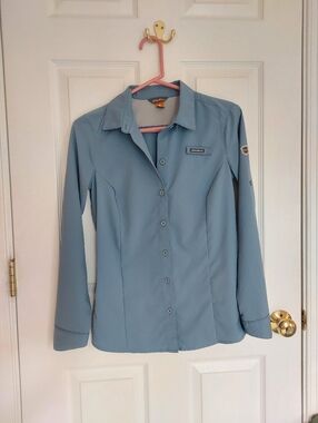 Eddie Bauer Blue Button-Up Shirt